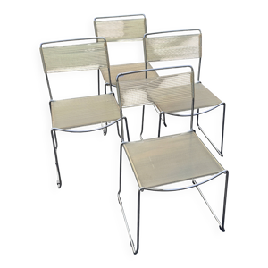 suite de 4 chaises Spaghettis