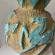 Italian ceramic table lamp with horse relief, 1950s