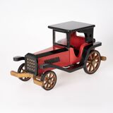 Wooden car, old toy or decoration