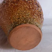 Vintage ceramic amphora vase "Fat Lava" - Honey glazes - 1960s