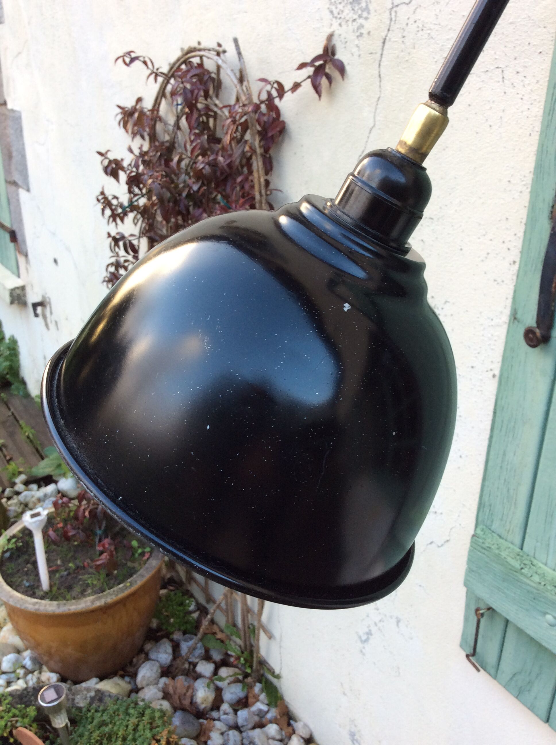 Lampadaire avec tablette vintage