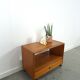 Meuble audio TV sur roulettes design danois en teck Dyrlund