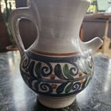 Pottery pitcher signed Vallauris