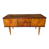 Vintage low row in flame walnut, by G N B , Circa 60