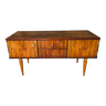 Vintage low row in flame walnut, by G N B , Circa 60