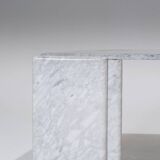 Gray Marble Drop-Shaped Coffee Table, 1980s