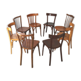 Set of 8 chairs Bistro mismatched