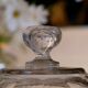 Carved crystal cheese bell