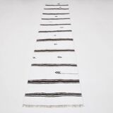 2x10 Vintage White & Brown Runner Rug, 70x310Cm