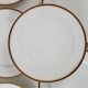 6 white porcelain dinner plates