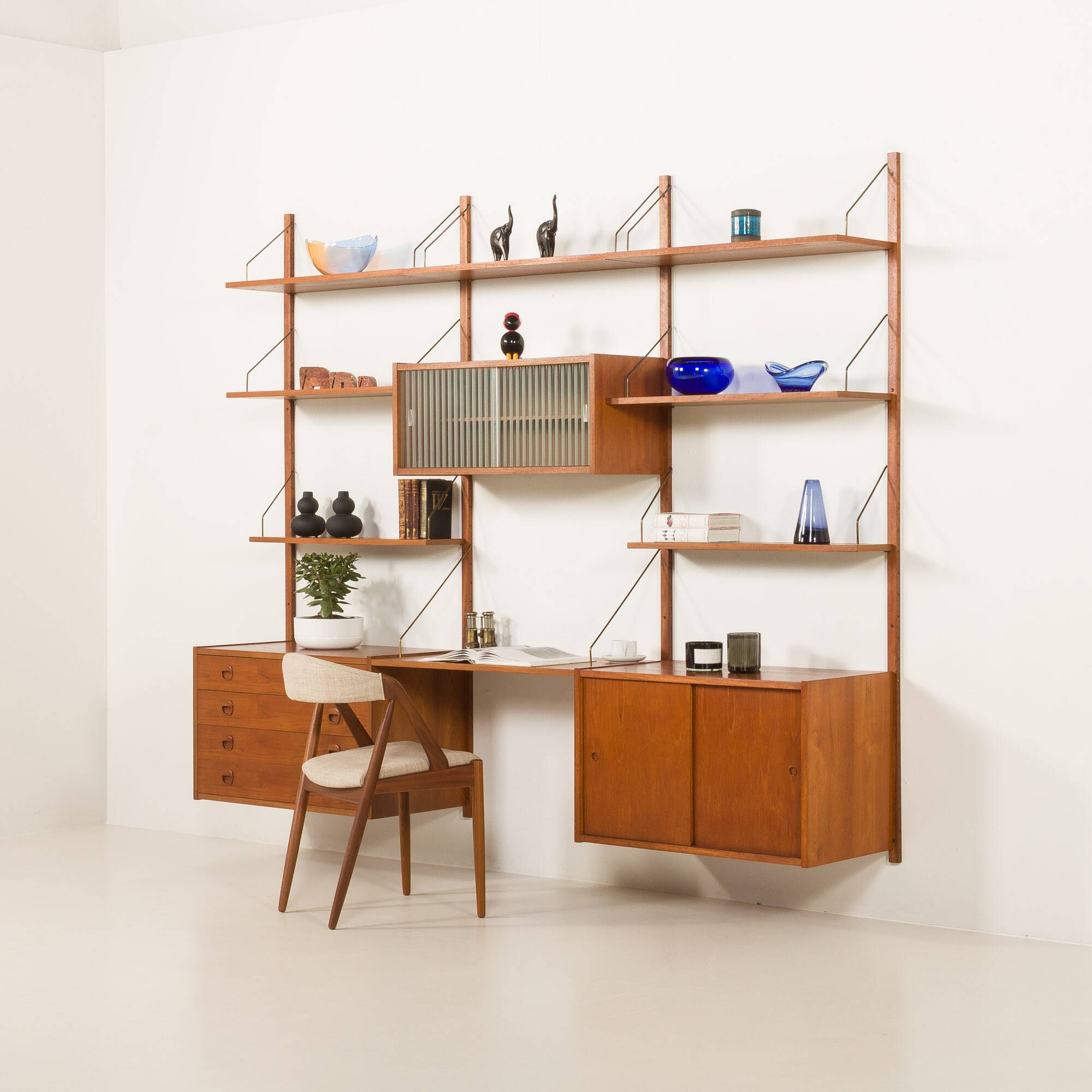 PS System vintage shelving unit by Randers Mobelfabrik, Denmark, 1960s