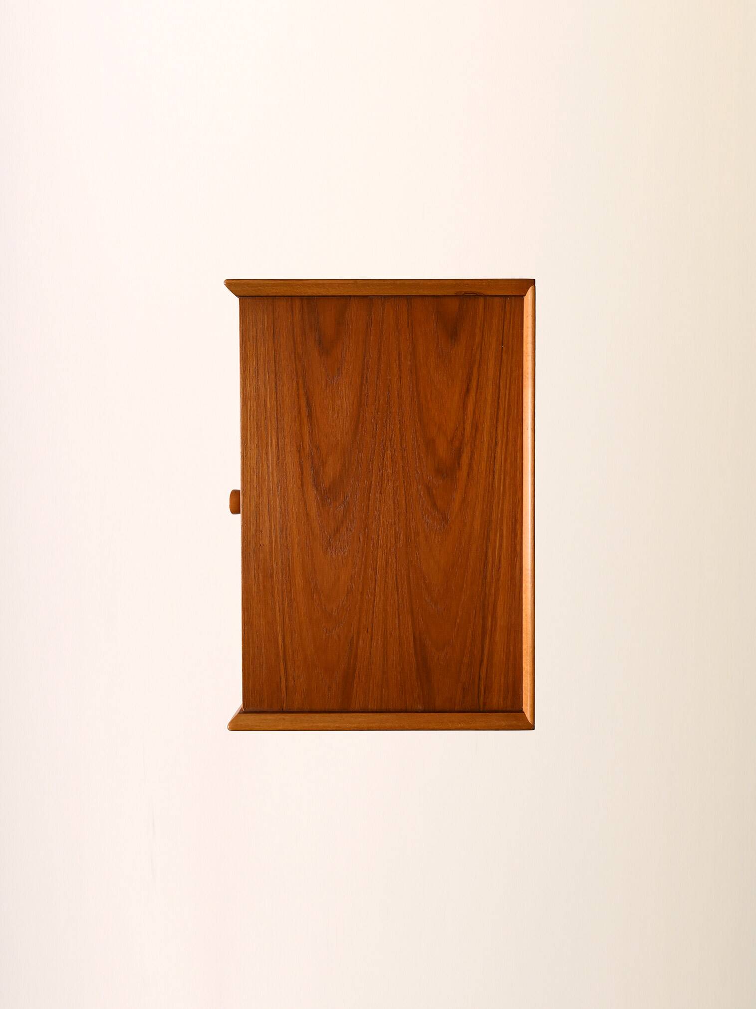 Scandinavian oak and teak nightstand, 1960s