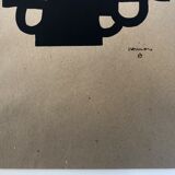 Original screenprint on tobacco paper by Eduardo CHILLIDA, Antzo II, 1985