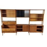 Modular wall unit, 1970s, set of 3