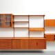 Danish teak wall unit by Kai Kristiansen for Feldballes Møbelfabrik