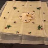Old tablecloth and 6 organza towels