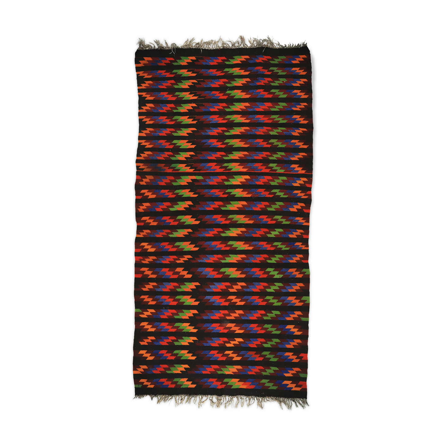 Anatolian handmade kilim rug 371 cm x 182 cm