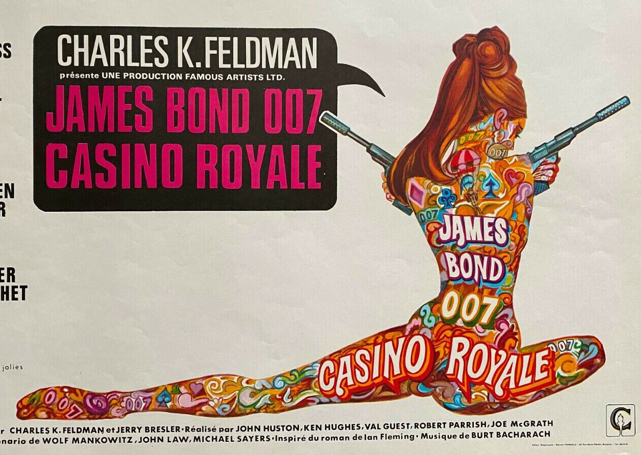 Original movie poster "Casino Royale" James Bond 1967