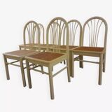 Set of 6 cane chairs
