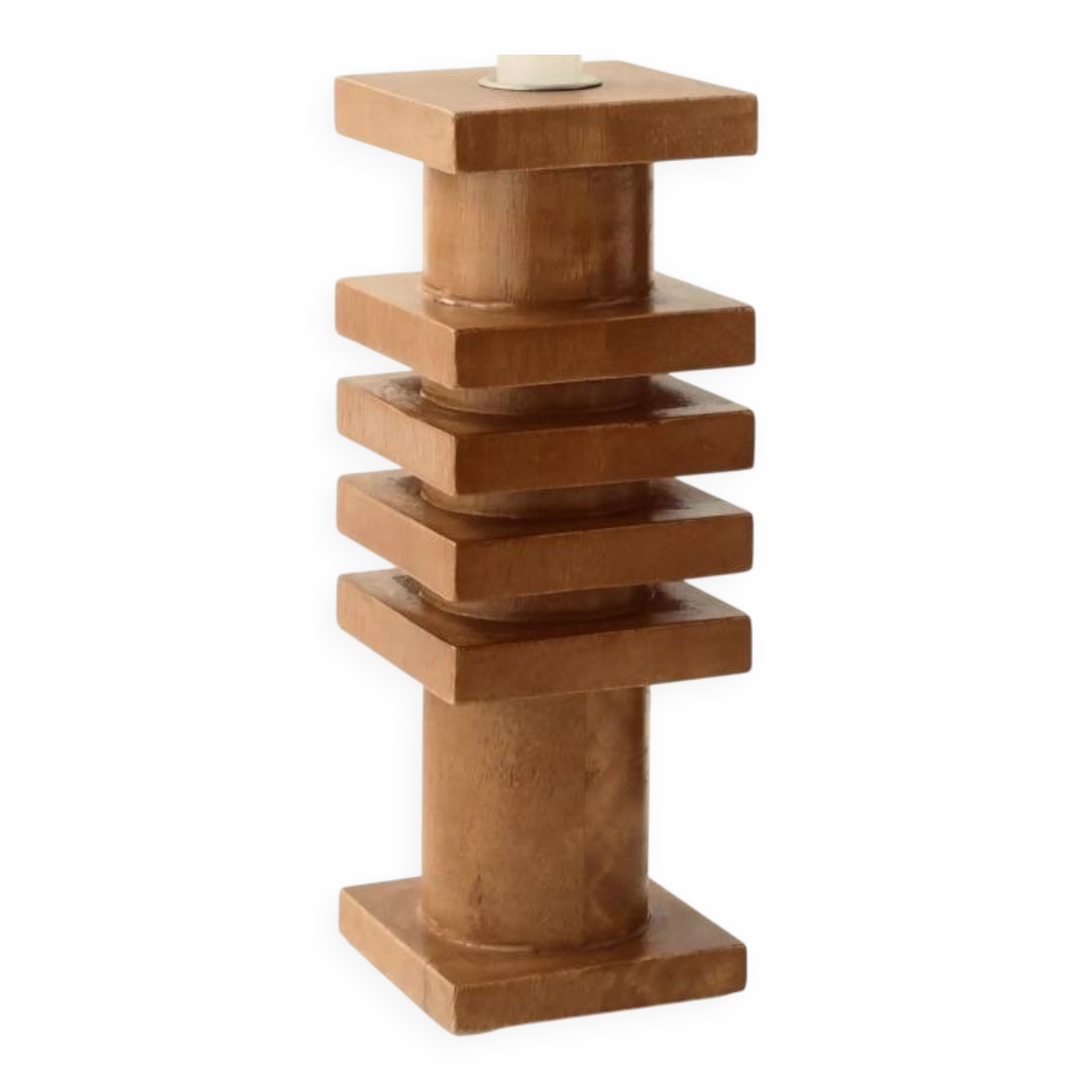 Mango wood candlestick