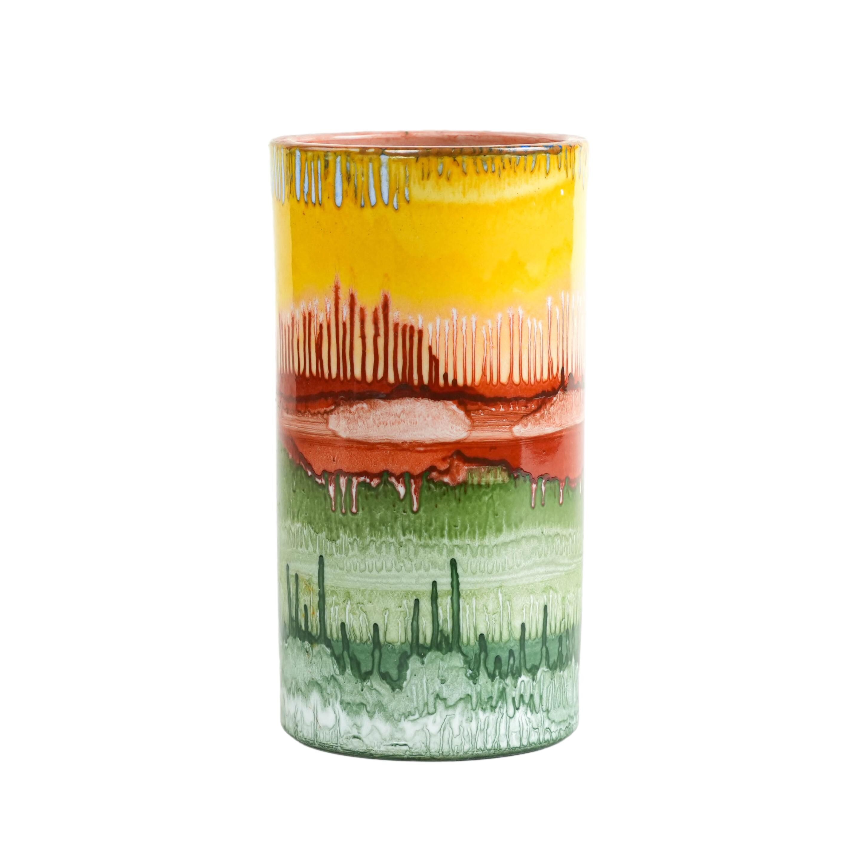 Cylindrical vase, Danish design, 1970s, made in Denmark