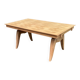 Renovated 1950s wooden Art Deco extendable dining table.