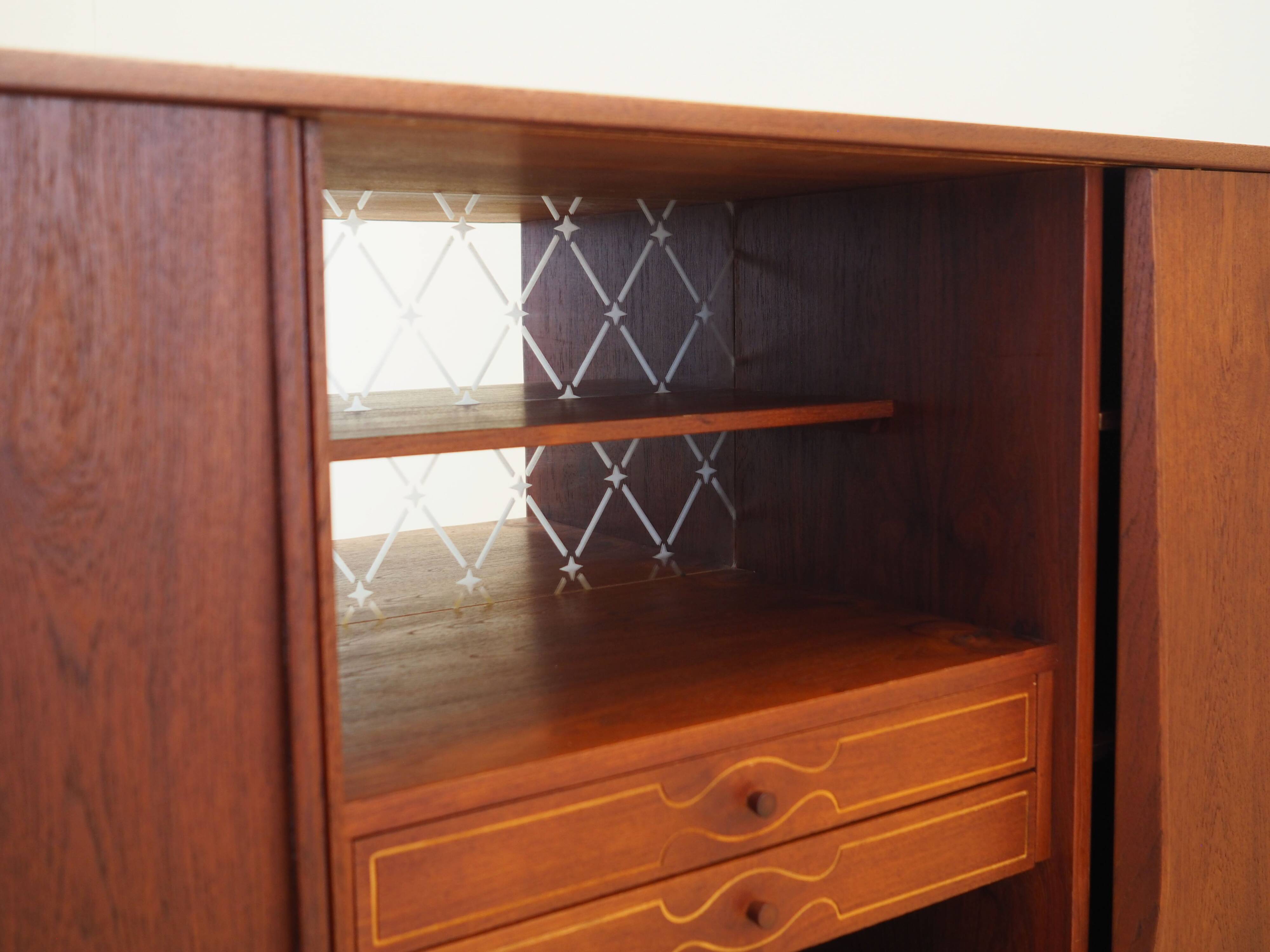 Teak sideboard, Danish design, 1970s, production: Denmark