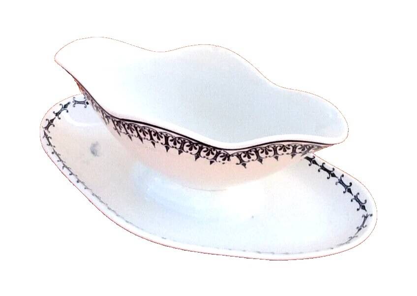 Ancienne saucière  Faïence Saint-Amand  Modèle Primax N° 4017