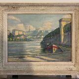 Tableau ancien, Marine signée , années 50/60