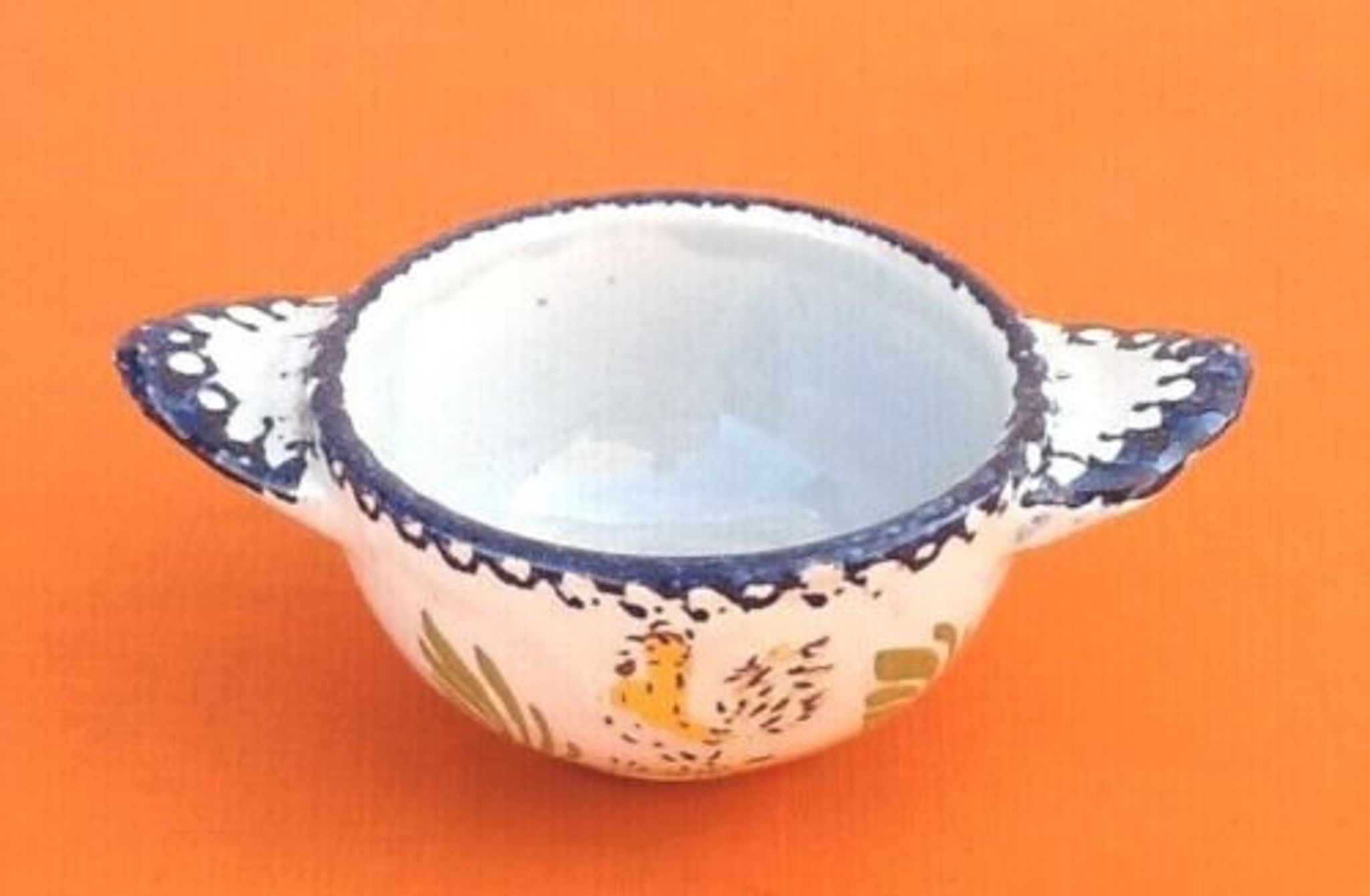 Charolles earthenware bowl with ears / saucer rooster model