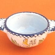 Charolles earthenware bowl with ears / saucer rooster model