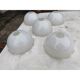 Lot de 5 opalines blanches