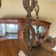 Art deco alabaster pendant light
