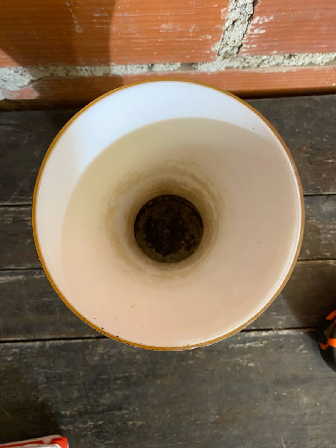 Ancient vase monaco glass polychrome black + gold vintage