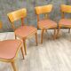 6 chaises bistrot Thonet en bois blond