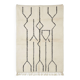Berber rug with abstract patterns in wool
