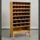 Industrial shelving unit with compartments