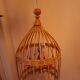 Vintage rattan pendant light from the 1950s and 60s