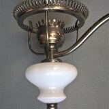 Gloss metallic patinated and gold and double opalines three fires Scandinavian style of the 30s