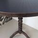 Table d'appoint ronde, pied en chêne tourné