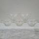 Set of 5 Moulded Glass Bowls with Floral Decoration – Circa 1970