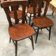 4 Old oak bistro chairs