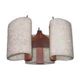 Scandinavian teak chandelier and perplexed