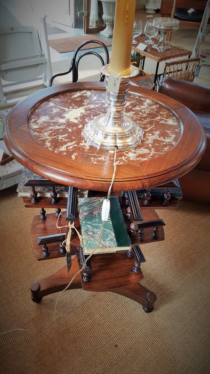 Rotating library rosewood end XIX