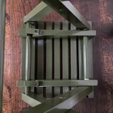Vintage slatted fishing stool