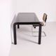 Orsay dining table by Gae Aulenti for Knoll in aluminum and tempered glass