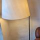Walter von Nessen brass swivel-arm floor lamp with uplight, 1960s