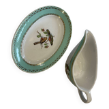 Badonviller sauce boat with birds