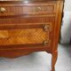 Commode 3 tiroirs plateau marbre style louis xvi en bois de rose