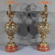 Paire d’aiguières en bronze, art nouveau – 1910